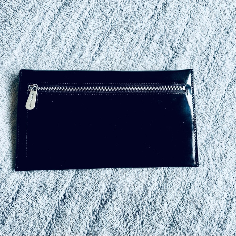 Michael Kors Black Envelope Clutch with Silver Accents - Picture 6 of 9